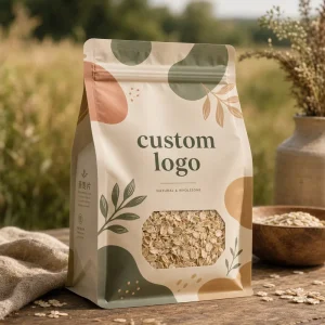 Custom Printed Plastic Packaging Bag with Own Logo for Packaging Food Stand up Pouch with Zipper Resealable Bags