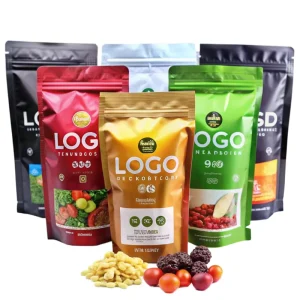 Custom Printed Recyclable Biodegradable 3.5g 14g 28g Plastic Matte Laminated Mylar Bags Child Smell Proof Coffee Snack Pet Food