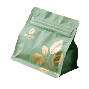 Custom Printed Resealable 250g Coffee Bags 10oz 12oz Empty Flat Bottom Side Gusset With Valve for Coffee Bean Ground Storage