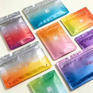 Custom Printed Reusable Zip Lock Underwear Clothing Bag with Logo Hang Hook Aluminum Foil Plastic Packaging Bag