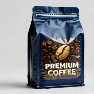 Custom Printed Stand Up Pouch with Clear Window Resealable Zipper Food Grade Packaging for Tea Snack Coffee Pet Food