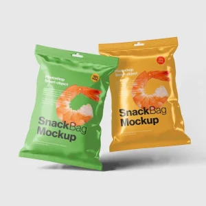 Custom Printed Standup Pouch Food Bag Resealable Prawn Shrimp Strips Popcorn Potato Banana Chips Bag Plastic Packaging Snack Bag