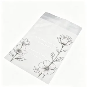 Custom Printed Sustainable Glassine Paper Bag For Apparel Packaging Biodegradable Eco Friendly Paper Recyclable Clothing Pouches