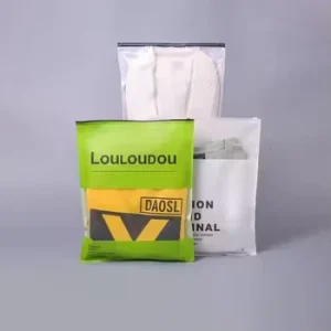 Custom Printed T shirt Bag Plastic Clothing Packaging Poly Ziplock Bag