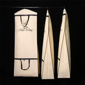 Custom Printed Wedding Dress Garment Bag wedding Dress Cover Bag dust Bag for Dresses