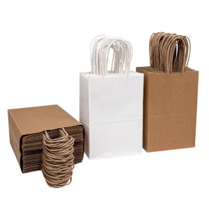 Custom Printed Your Own Logo Shopper Cloth Packaging Retail Paper Shopping Bags With Handles