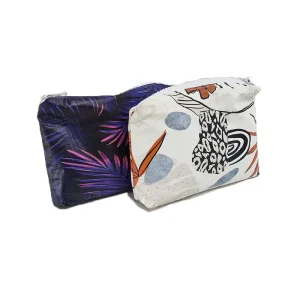 Custom Printing Lightweight White Tyvek Mini Shopping Bag Zipper Dupont Paper Beach Bikini Storage Pouch Waterproof Makeup Bag