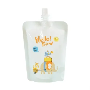 Custom Printing Liquid Packaging Bag Plastic Juice Water Coffee Packaging Spout Pouch Reusable Beverage Bags