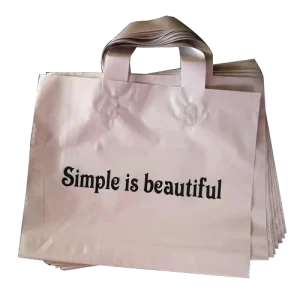 Custom Printing Printed Shopping Plastic Packaging Bags Christmas Self sealing Gift Bag With Logo for Shops