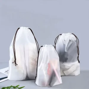Custom Recyclable Drawstring Bags Large Capacity For Clothes Shoe Bottle Sports Hiking Outdoor Activities Storage Travel Gifts