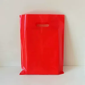 Custom Recyclable Poly T shirts Bag Die Cut Handle Groceries Business Promotion PE Plastic Shopping Bags With Logo
