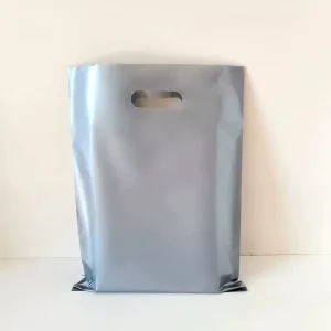 Custom Recyclable Poly T-shirts Bag Die Cut Handle Groceries Business Promotion PE Plastic Shopping Bags With Logo