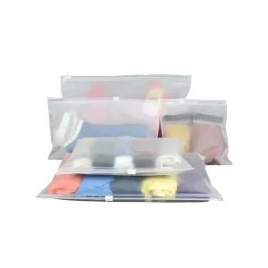 Custom Recycled Ziplock Poly Bags with Your Own Logo Frosted Apparel Shipping Clothing Packing Pouches