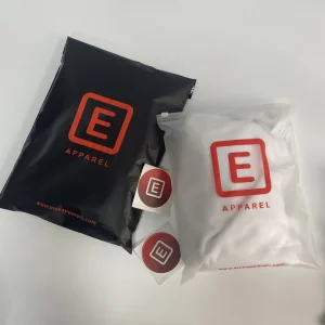 Custom Resealable Poly Frosted Plastic Bag Clothing T Shirt Packaging Plastic Zipper Bag Polybags With Logo Printing