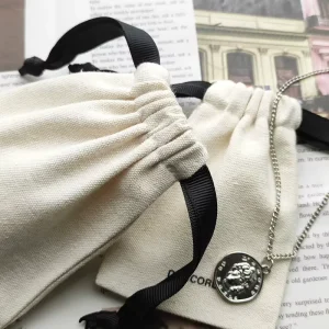 Custom Reusable Cotton Drawstring Muslin Pouch Hand Painted Dust Bag Packaging for Luxury Handbags