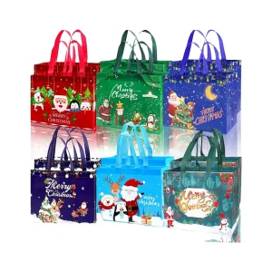 Custom Reusable Grocery Shopping Bag Bopp Laminated Recycled Non-Woven Bag With Logo Printed