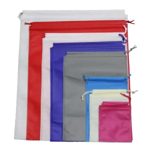 Custom Reusable Nonwoven Fabric Dust Shoe Bag Eco Friendly Non-woven Cover Storage Pouch Non Woven Drawstring Bag