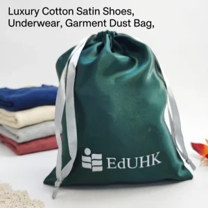 Custom Satin Drawstring Bag with Logo 8×12″ Bulk Luxury Clothing Packaging for Shirt Dress OEM