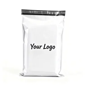 Custom Shipping for Mailbag Biodegradable Plastic Courier Flyers Bag Flat Print Logo Printed Ties Apparel Carton