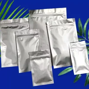 Custom Size Aluminum Foil Bag Bio degradable Poly Metallic Foil Zip Lock Thermal Food Storage Bags for Insulation