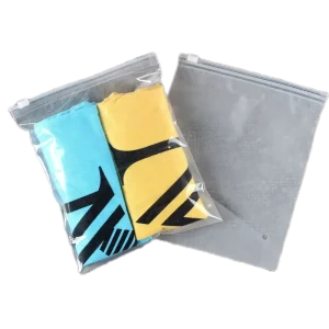 Custom Sizes Packaging Black Poly Bag Waterproof for Garment Apparel Eco Friendly Clothing Brand
