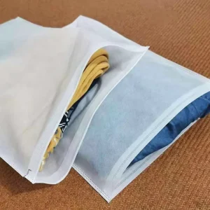 Custom Style Reusable Non Woven Plastic Packaging Bag Breathable Dust proof Moisture Resistance for Socks Shoes Minimum Order