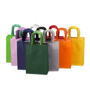 Custom Takeaway Printed Bag Cardboard Luxury Gift Handle White Black Brown Packaging Shopping Cardboard Paper Bags