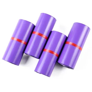 Custom Thick Purple Pink Poly PE Plastic Courier Mailer Bag for Apparels & Shoes Shipping