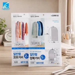 Custom Transparent PE Garment Packaging Bag with Self Adhesive Seal for Apparel Clothing Packaging