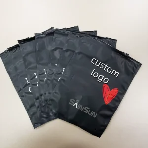 Custom Transparent Plastic Clothing Ziplock Package Bag Frosted Zipper Bag With Logo Zip Zip Lock Bag