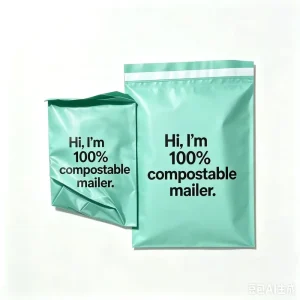 Custom Waterproof Compostable Express Bag Biodegradable Packaging for T Shirts Dresses Shoes & Clothing Items
