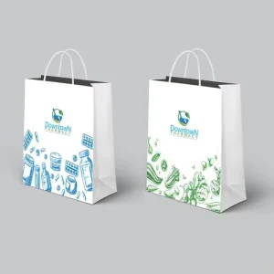 Custom With Your Own Logo Gift Special Paper Packaging Bag With Handle Business Shopping Packaging Paper Bag