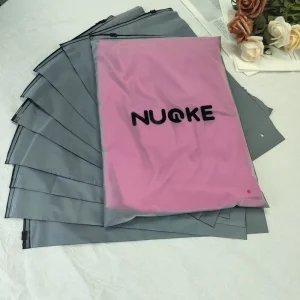 Custom Your Own Logo Pouches Frosted Apparel Ziplock Shipping Clothing Packing Bag Plastic Bags Zipper Poly