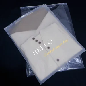 Custom Zip Lock Bag Packaging Bags Frosted Clothing Zip Lock Bag For Clothing Frosted Bag