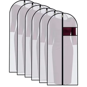 Custom Zipper Hanging Clothes Storage Covers Wedding Dresses Gown Cover Travel PEVA Garment Bag