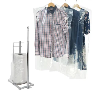 Custom clear Pe Dry Cleaning Garment Packaging Dust Cover Poly Bag Suit Bag PE Plastic Rolls Garment Bag for Clothes