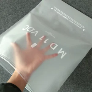 Custom clothing ziplock bags Frosted Clear T Shirt Plastic Printed Poly Bag EVA Zipper Bags for Clothes Sports Clothing