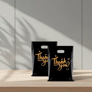 Custom logo Printed Plastic Bags for Business Plastic Small Business Supermarket Packaging Shopping Bag Thank You Bags