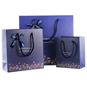Custom logo Printing Gift Paper Bags for Packaging