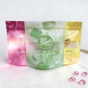 Custom logo Stand up Pouch Reusable High quality Ingredients Transparent Packaging Bag