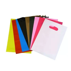Custom logo Waterproof Plastic Handbag for Shopping Fold Shopping Bag Plastic Shopping Bag