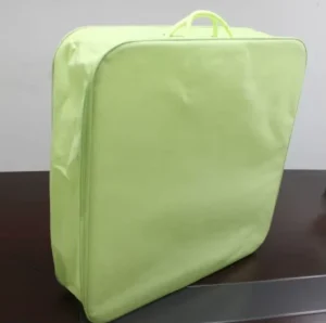 Custom printed clear plastic blanket bag