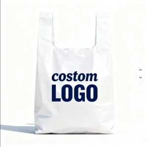 Customizable Logo Thank You Poly Packaging Bags Reusable Plastic Shopping Polybags for T Shirt Packaging