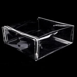 Customizable PVC Transparent Zipper Bag Home Textile Bedding Set Plastic Bag 3D Packaging Bags for Storage