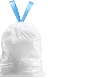Customizable Size Transparent PET Plastic Drawstring Packaging Bag Heat Seal Drawstring for Garbage Storage