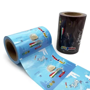 Customize Printed Heat Seal Back Sealing Biodegradable Ice Cream Popsicle Stick Bar Pop Packaging Plastic Bags Film Roll