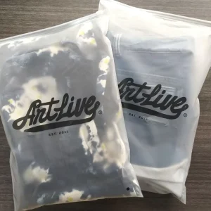 Customize Printed Packaging Bag T Shirt Clothes Packaging Slider Ziplock Bag Clothing Plastic Zipper Bag