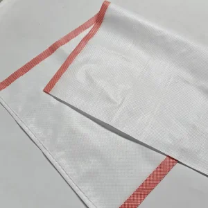 Customized 50kg Recyclable PP Woven Mesh Bag with Heat Seal Offset Printed for Flour Feed Potato Packing