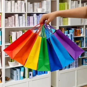 Customized Brown Kraft Paper Bags with Logo Handles Recyclable and Degradable for Clothing and Shoes Shopping Packaging