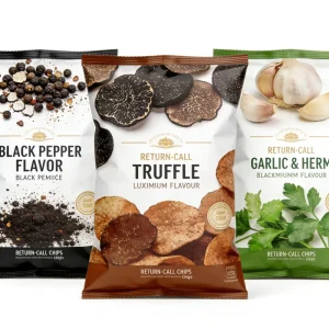 Customized Digital Printing Food Packaging Aluminum Foil Laminated Plastic Pouch Back Seal Bag for Potato Chips